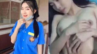 สาวอาชีวะ ชวนแฟนมาอึ๊บที่ห้อง เย็ดเร่าร้อนจัด ซอยกันสดๆ ไม่ใส่ถุง